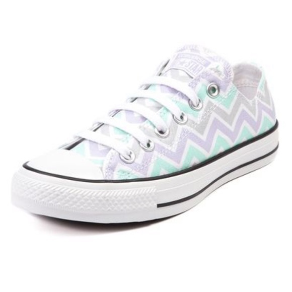 Converse Shoes - Converse All Star Low Top Chevron Grey, Purple